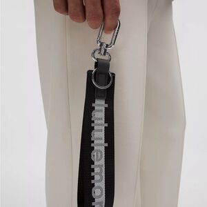 Lululemon Never Lost Keychain Reflective- Black/White